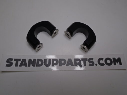 BLACK Handle Bars Bar Clamps 7/8" bars Yamaha Kawasaki jetski 440 550 650 701 760 800 1500 super-jet-ski Bar Clamps BLACK