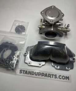 Alternative view of Kawasaki 550SX Jet-Ski Intake Manifold Carb upgrade w Mikuni SBN44 Carb 1991-95