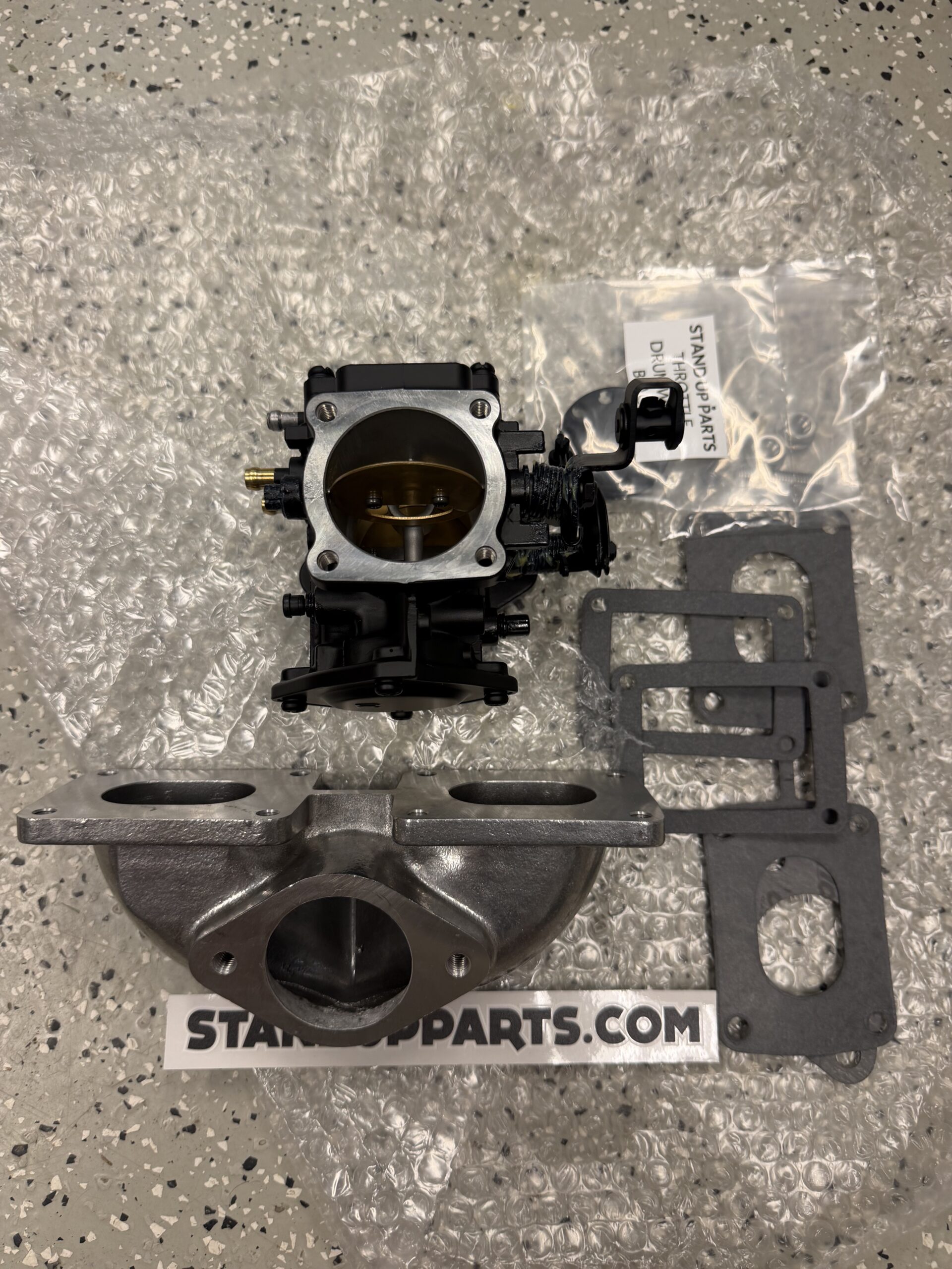 Kawasaki 650 Jet-Ski Mikuni 44 sbn Carb-Intake-Manifold upgrade 650-sx-x2-ts New TEMP SHIPPING WITH A CHOKE - Image 2