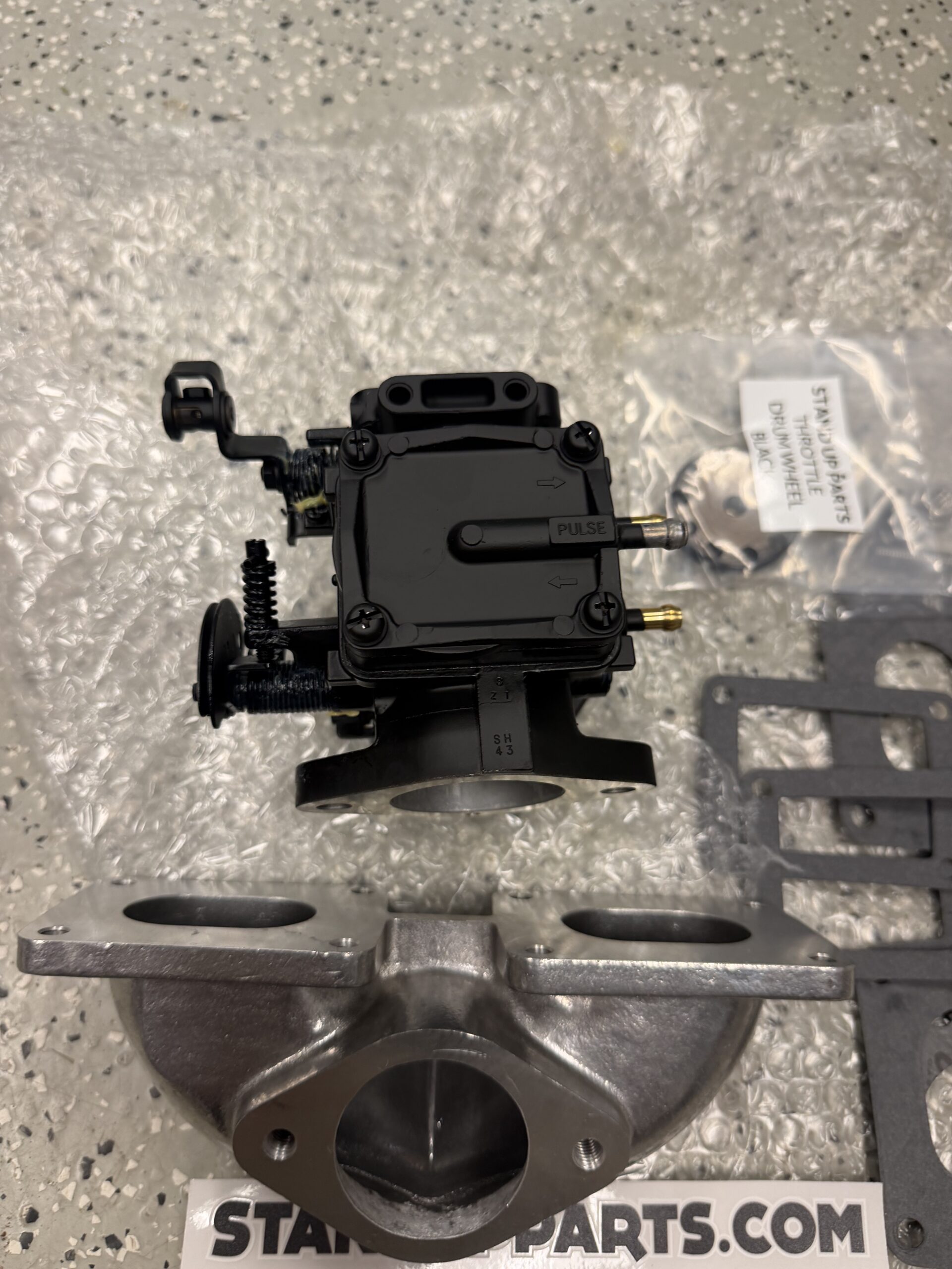 Kawasaki 650 Jet-Ski Mikuni 44 sbn Carb-Intake-Manifold upgrade 650-sx-x2-ts New TEMP SHIPPING WITH A CHOKE - Image 4