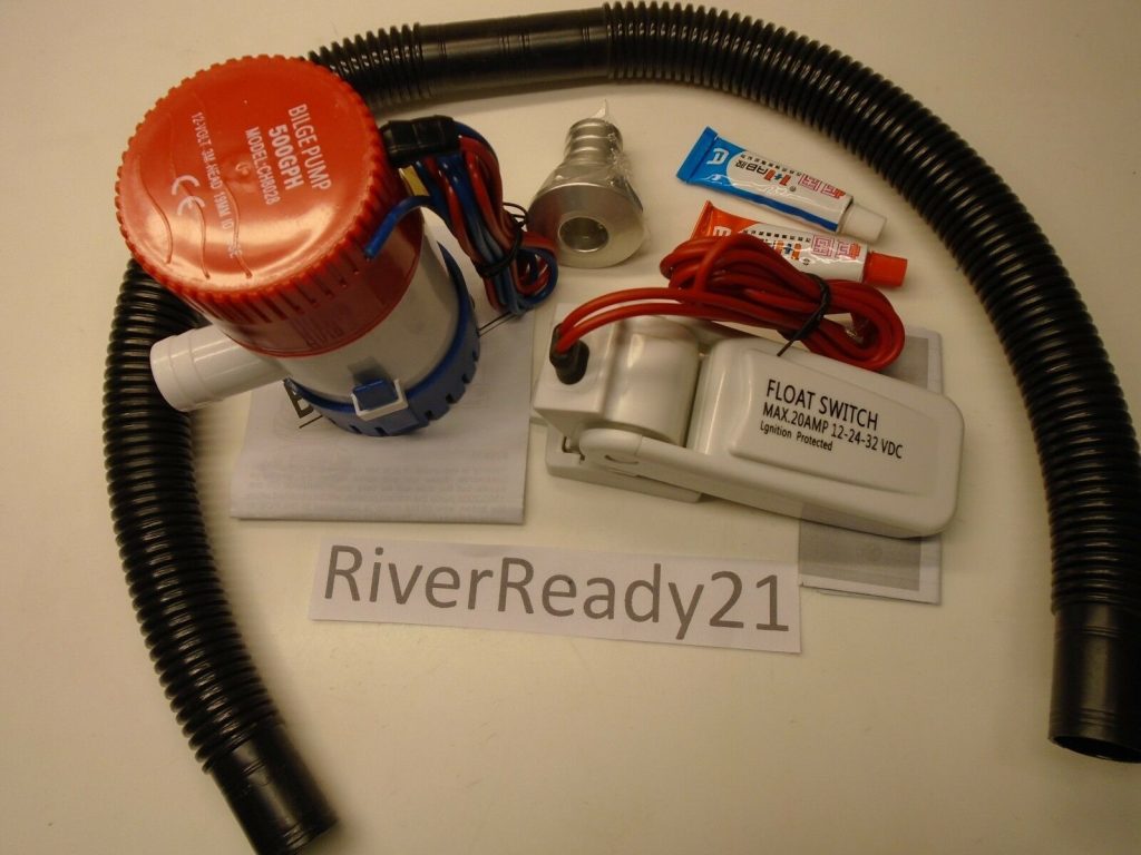Automatic Universal Bilge Pump Kit Boat PWC SeaDoo JetSki boat 500 gph Instock Stand Up Parts