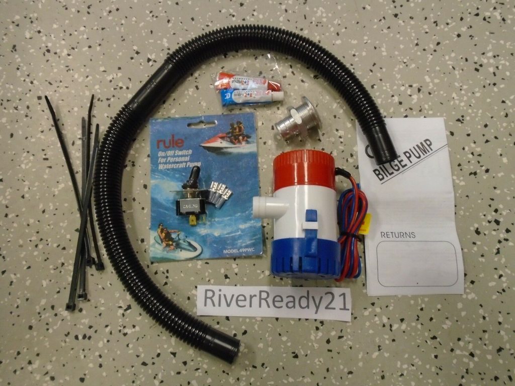 Universal Bilge Pump Kit Boat PWC SeaDoo WaveRunner JetSki boat 500